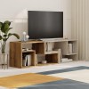 Glis Megapap melamine tv stand in light walnut - sandstone color 145x35x44.8cm.