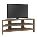 Thales Megapap corner melamine TV furniture in light brown color 110x36x45cm.