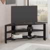 Έπιπλο τηλεόρασης γωνιακό Thales Megapap χρώμα black wood 110x36x45εκ.