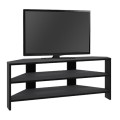 Έπιπλο τηλεόρασης γωνιακό Thales Megapap χρώμα black wood 110x36x45εκ.