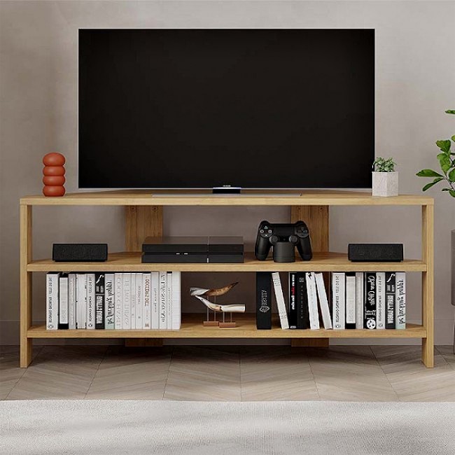 Έπιπλο τηλεόρασης γωνιακό Thales Megapap χρώμα φυσικό οξιάς 110x36x45εκ. Έπιπλο τηλεόρασης γωνιακό Thales Megapap χρώμα φυσικό οξιάς 110x36x45εκ.