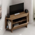 Viva Megapap corner melamine TV furniture in light walnut color 95,7x35,4x45cm.