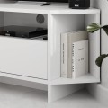 Viva Megapap corner melamine TV furniture in white color 95,7x35,4x45cm.