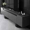 Haven Megapap melamine - metal tv stand in anthracite color 180x30x50cm.