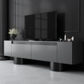 Haven Megapap melamine - metal tv stand in anthracite color 180x30x50cm.