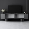 Έπιπλο τηλεόρασης Haven Megapap χρώμα ανθρακί 180x30x50εκ.