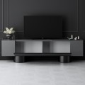 Haven Megapap melamine - metal tv stand in anthracite color 180x30x50cm.