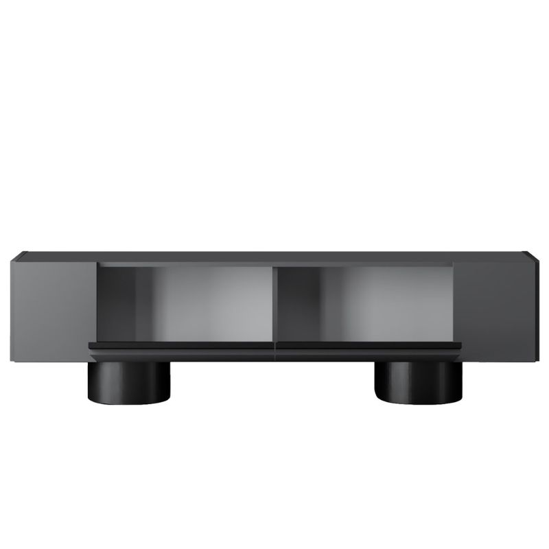 Haven Megapap melamine - metal tv stand in anthracite color 180x30x50cm.