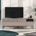 Heaton Megapap melamine TV furniture in light mocha color 144,6x35,6x48,4cm.