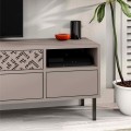Heaton Megapap melamine TV furniture in light mocha color 144,6x35,6x48,4cm.
