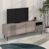 Έπιπλο τηλεόρασης Heaton Megapap χρώμα ανοιχτή μόκα 144,6x35,6x48,4εκ.