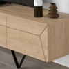 Jacomen Megapap melamine TV stand in sapphire oak color 160x35x43cm.
