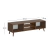 Loren Megapap melamine tv furniture in walnut color 120x30x40cm.