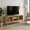 Loren Megapap melamine tv furniture in sapphire oak color 120x30x40cm.