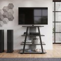 Lyno Megapap melamine TV stand in retro grey color 70.4x54x80cm.
