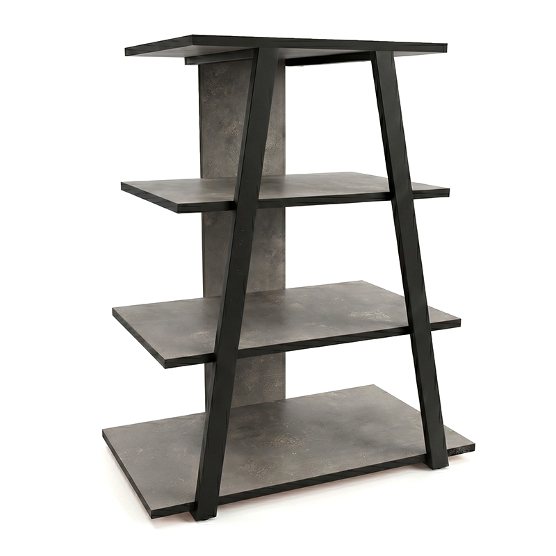 Lyno Megapap melamine TV stand in retro grey color 70.4x54x80cm.
