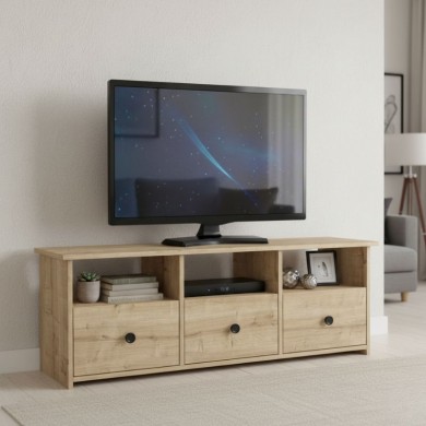 Mahen Megapap melamine tv stand in sapphire oak color 140x35x49.8cm.