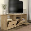 Mahen Megapap melamine tv stand in sapphire oak color 140x35x49.8cm.