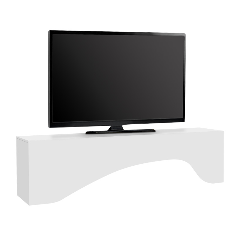 Mara Megapap melamine tv furniture in white color 150x31.4x40cm.