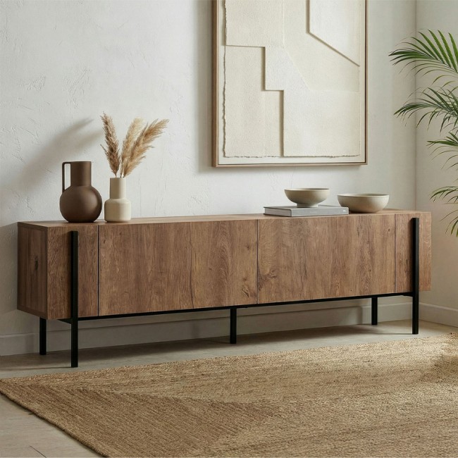 Έπιπλο τηλεόρασης Nexus Megapap χρώμα καρυδί 180x30x45,5εκ.