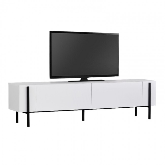 Έπιπλο τηλεόρασης Nexus Megapap χρώμα λευκό 180x30x45,5εκ.