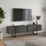 Orontes Megapap melamine tv furniture in anthracite color 180x29.6x50cm.