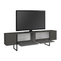 Orontes Megapap melamine tv furniture in anthracite color 180x29.6x50cm.