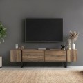 Orontes Megapap melamine tv furniture in walnut color 180x29.6x50cm.