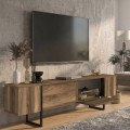 Orontes Megapap melamine tv furniture in walnut color 180x29.6x50cm.