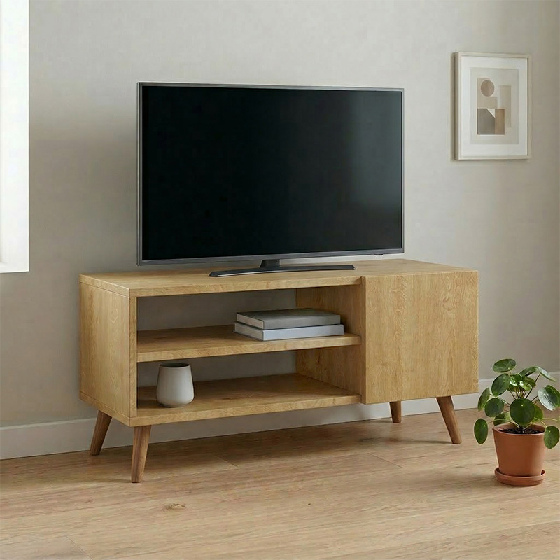 Parma Megapap melamine tv furniture in sapphire oak color 90x30x40cm.