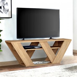 Έπιπλο τηλεόρασης Pipralla Megapap χρώμα φυσικό οξιάς 110x30x40εκ. Έπιπλο τηλεόρασης Pipralla Megapap χρώμα φυσικό οξιάς 110x30x40εκ.