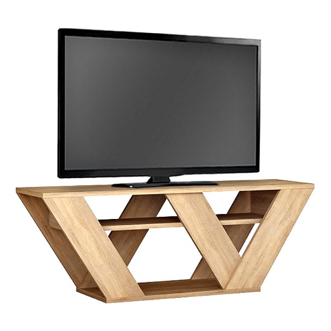 Έπιπλο τηλεόρασης Pipralla Megapap χρώμα φυσικό οξιάς 110x30x40εκ. Έπιπλο τηλεόρασης Pipralla Megapap χρώμα φυσικό οξιάς 110x30x40εκ.