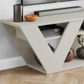 Pipralla Megapap melamine TV stand in sandstone color 110x30x40cm.