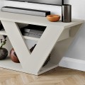Pipralla Megapap melamine TV stand in sandstone color 110x30x40cm.