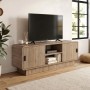 Rovel Megapap melamine tv stand in sepet oak color 140.3x39x50cm.