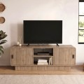 Rovel Megapap melamine tv stand in sepet oak color 140.3x39x50cm.