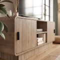 Rovel Megapap melamine tv stand in sepet oak color 140.3x39x50cm.