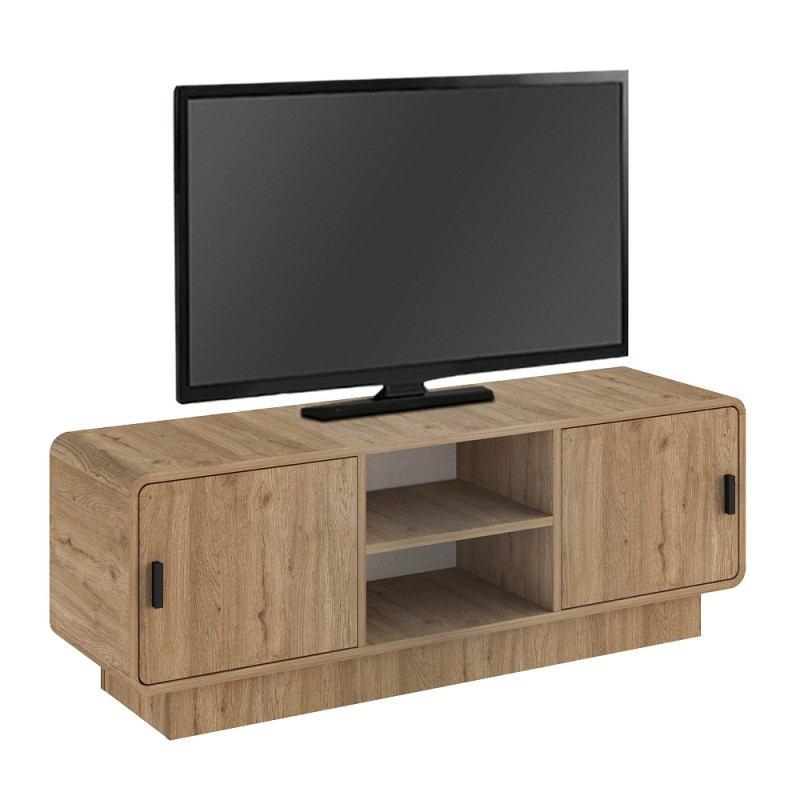 Rovel Megapap melamine tv stand in sepet oak color 140.3x39x50cm.