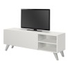 Space Megapap melamine TV furniture in white color 120x35x42cm.