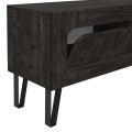 Taragona Megapap melamine TV stand in black rebab color 180x29,5x55cm.