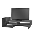 Tetra Megapap melamine TV stand in retro grey color 136,7x40x42cm.