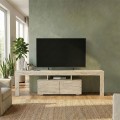 Woodra Megapap melamine tv furniture in travertine color 180x31.3x50.2cm.