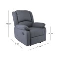 EVA Relax Armchair, Pu Dark Grey