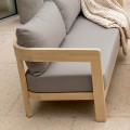 FLORIDA Living Set (4 pcs) Acacia, Cushions Cappuccino