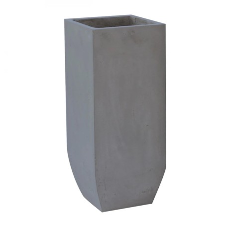 Flower pot cement χρώμα γκρι 25x25x60εκ.