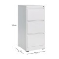 3 DRAWER Cabinet H.103 White