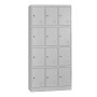 12-LOCKER Metal 90x40x185 Grey