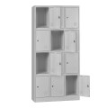 12-LOCKER Metal 90x40x185 Grey