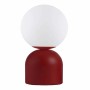 Albus Megapap E14 metal - glass in wine red - white color Ø13x28cm.