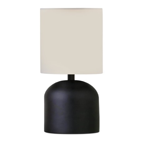 Nehora Megapap E14 metal - fabric pvc in black - cream color Ø15x30cm.